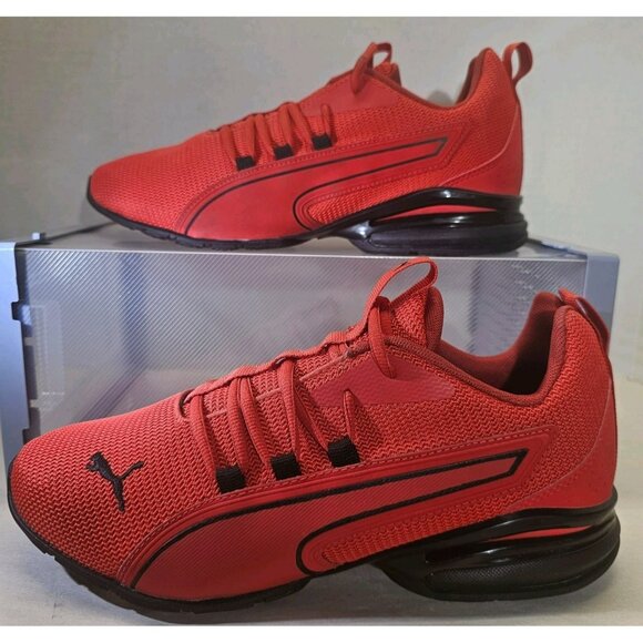 Puma Men's High Risk Red/Black Axelion Training Sneakers Size 9 - Picture 1 of 16